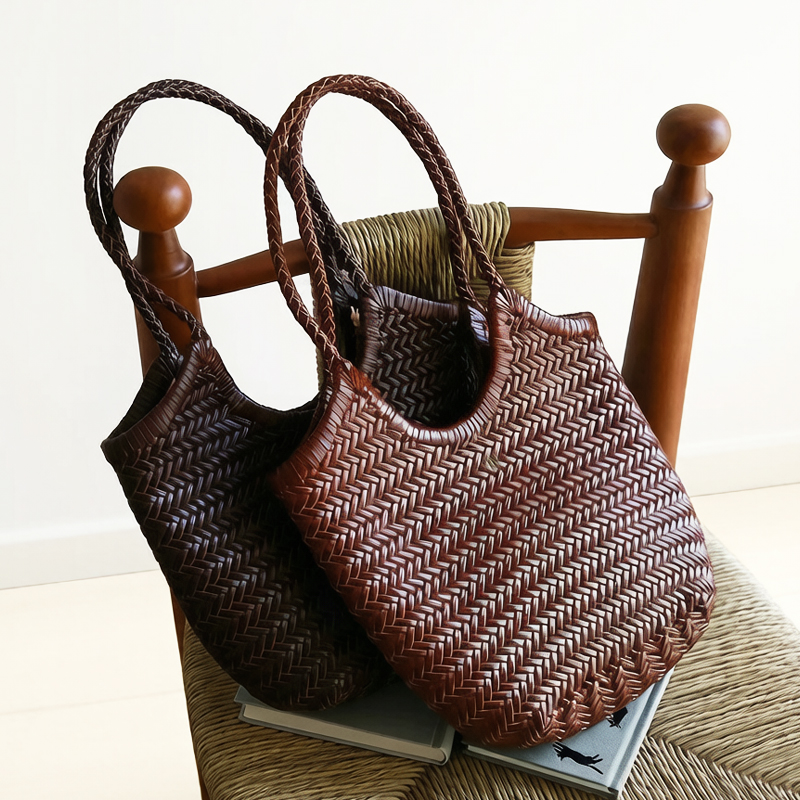 Luxury Bags Of 2026 - Kadınlar İçin El Dokuması Deri Tote