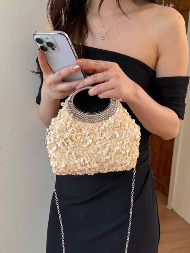 Luxury Bags 2026 Trends - Hafif Lüks Pullu Ziyafet Çantası Kadınlar
