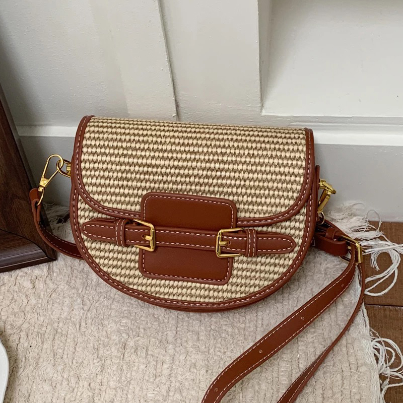 Luxury Bags Of 2026 - İngiltere Tarzı Mini Hasır Eyer Çantaları