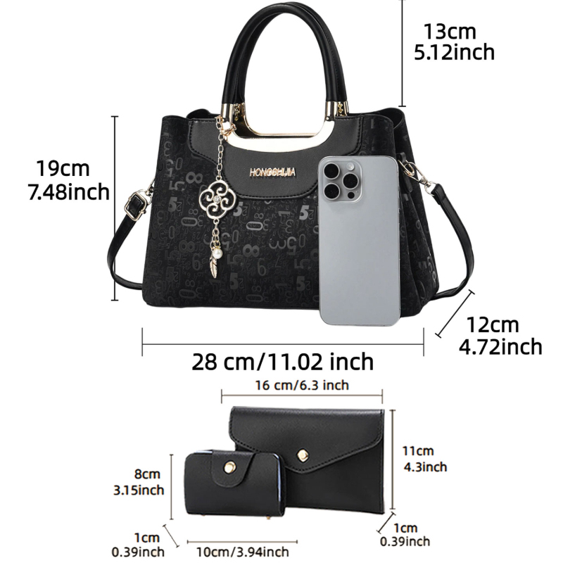 3 Parçalı Moda Kadın Çanta Set - Luxury Bags Casual incelemesi ve fiyatı