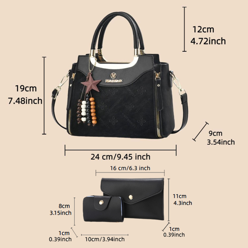 Şık kadın çantası, düz renk, l - Luxury Bags Casual incelemesi ve fiyatı