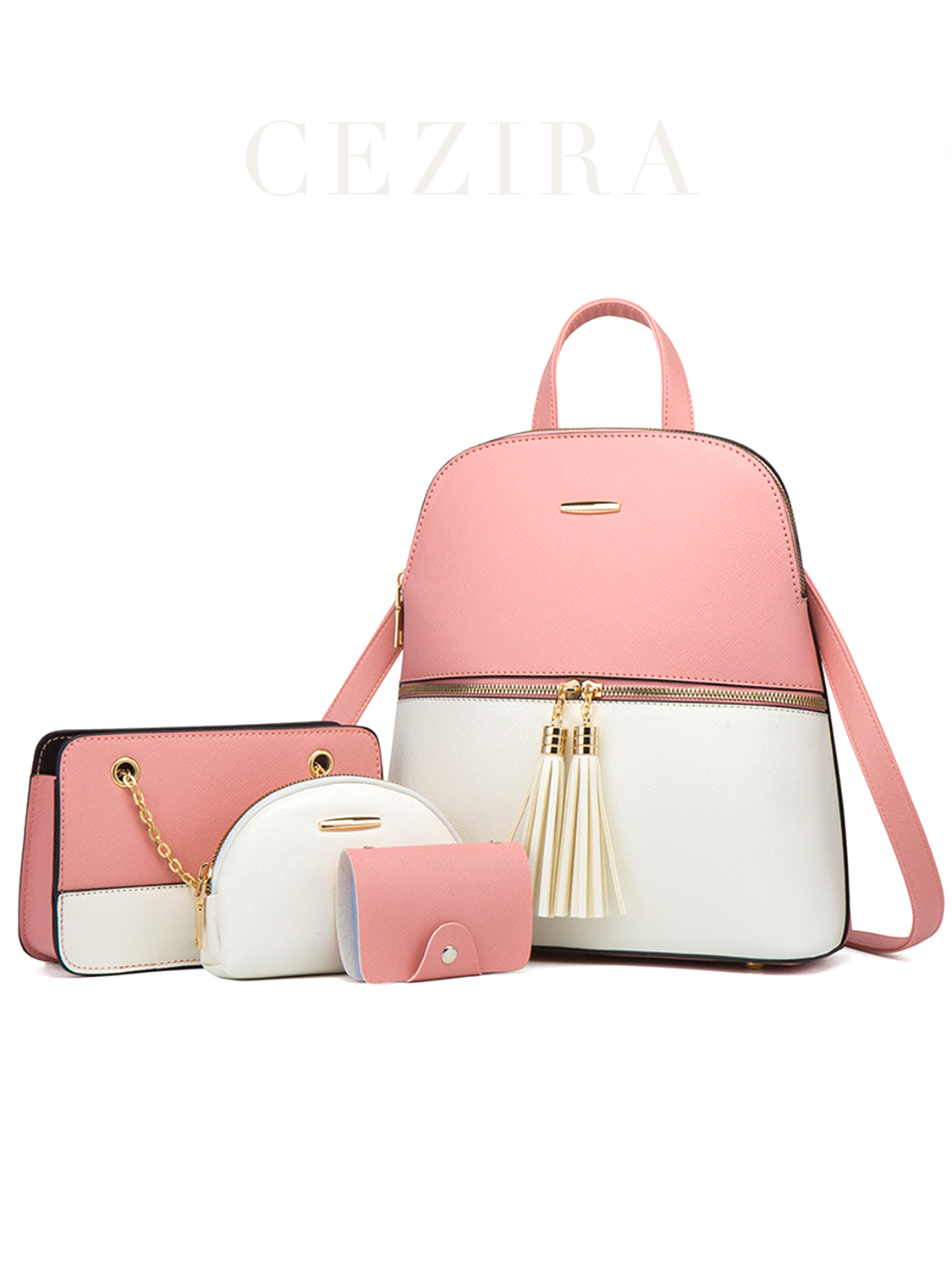 4 adet çanta Set kadın moda ta - Luxury Bags Vegan incelemesi ve fiyatı