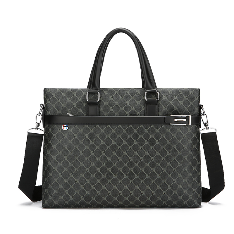 Yeni erkek baskılı PU deri iş  - Luxury Bags For Men incelemesi ve fiyatı