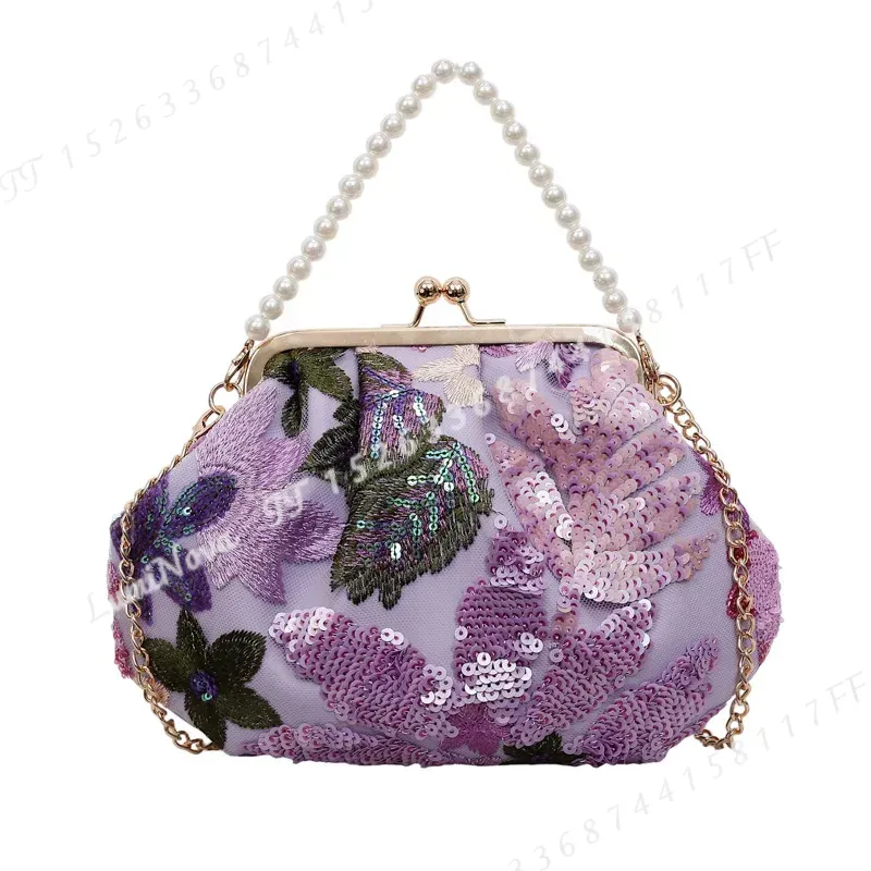 Çiçekli Pul İşlemeli İncili El - Luxury Bags For Men incelemesi ve fiyatı