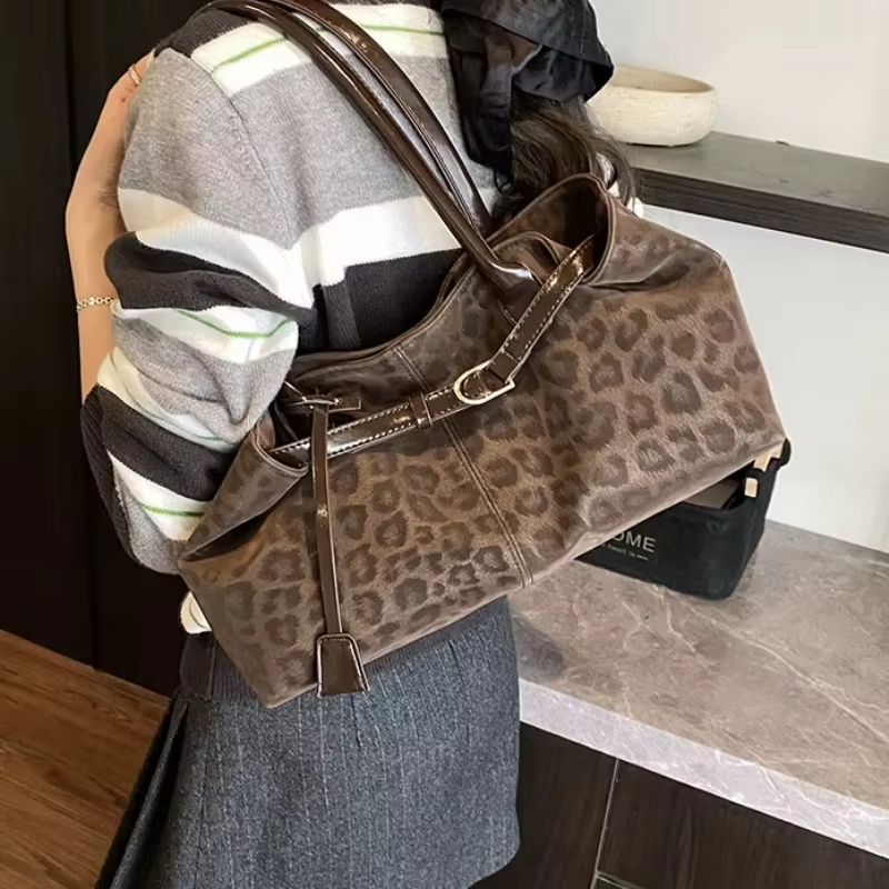 Leopar PU Deri Omuz Çantaları  - Luxury Bags 2026 Trends incelemesi ve fiyatı