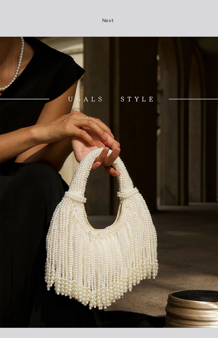 Tasarım Saplı İncili Abiye El  - Luxury Bags On Sale incelemesi ve fiyatı